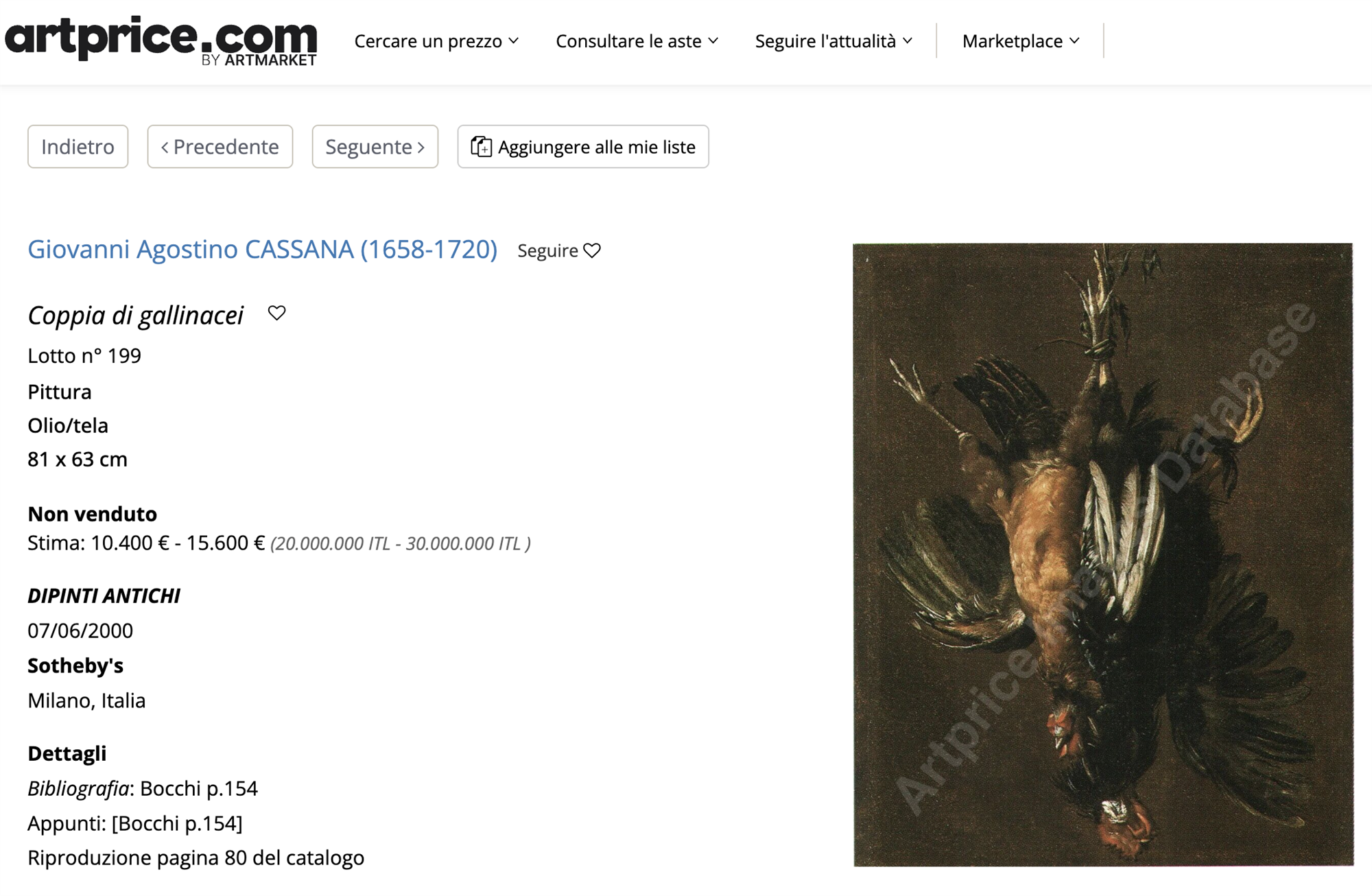 Natura morta con coppia di gallinacei